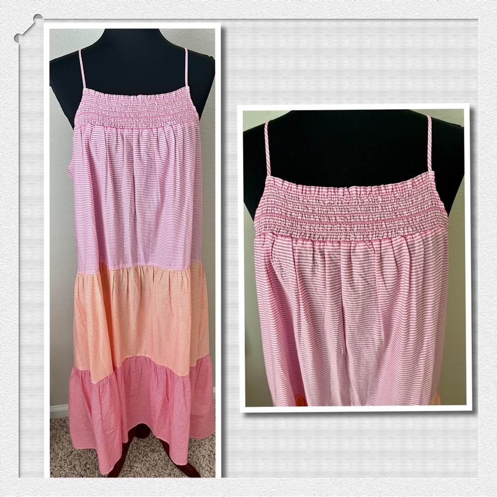 NWT J CREW MAXI STRIPED SUNDRESS SZ L